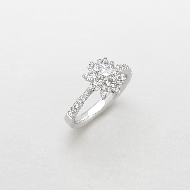 white gold and diamonds ring