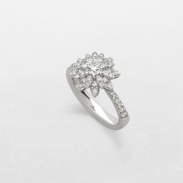 white gold and diamonds ring