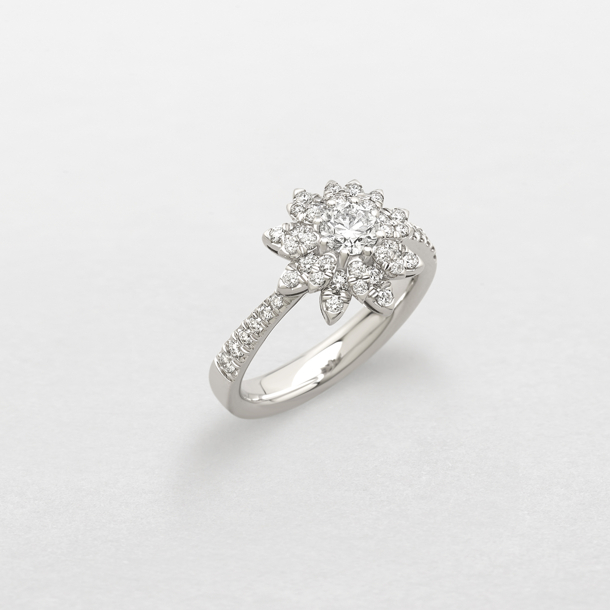 white gold and diamonds ring