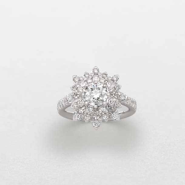 white gold and diamonds ring