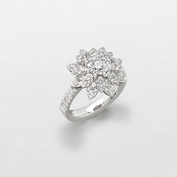 white gold and diamonds ring