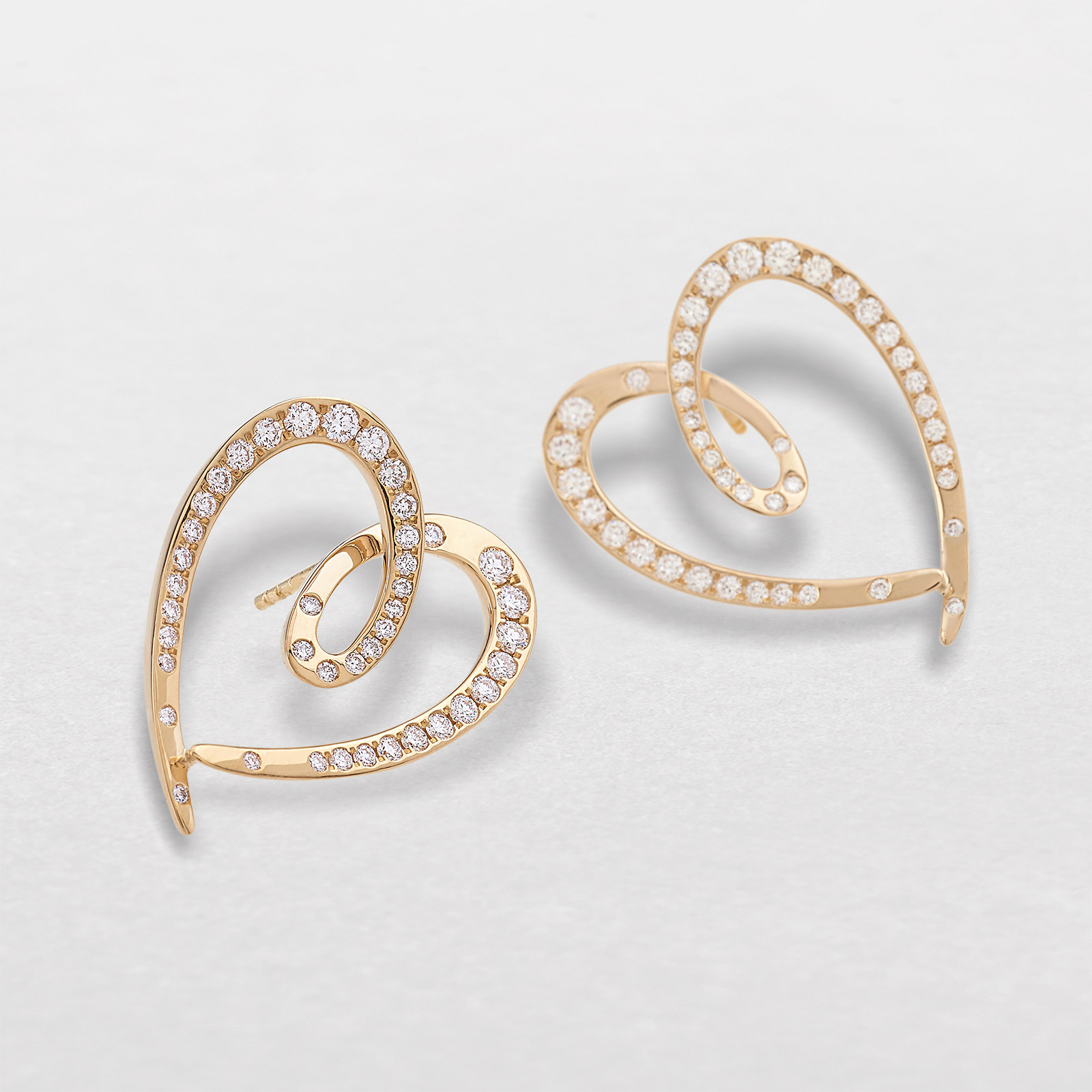 Rose gold and diamonds earrings B39418 | Giorgio Visconti