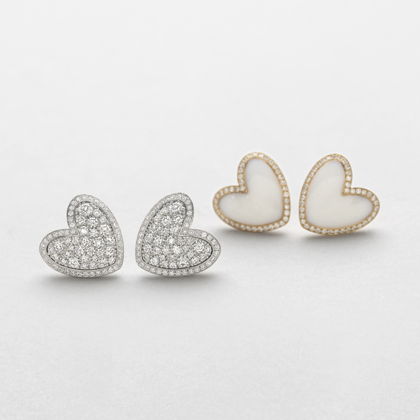 white gold and diamonds earrings