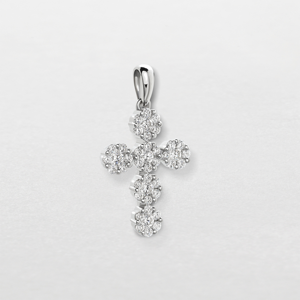 white gold and diamonds pendant