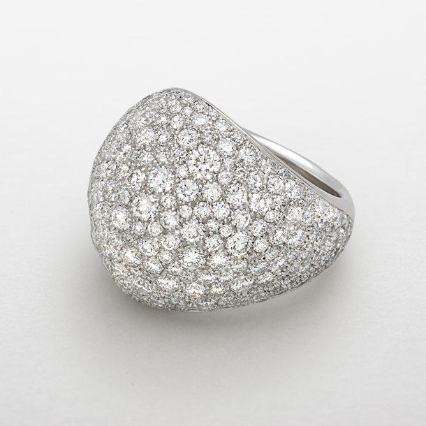 white gold with diamonds ring