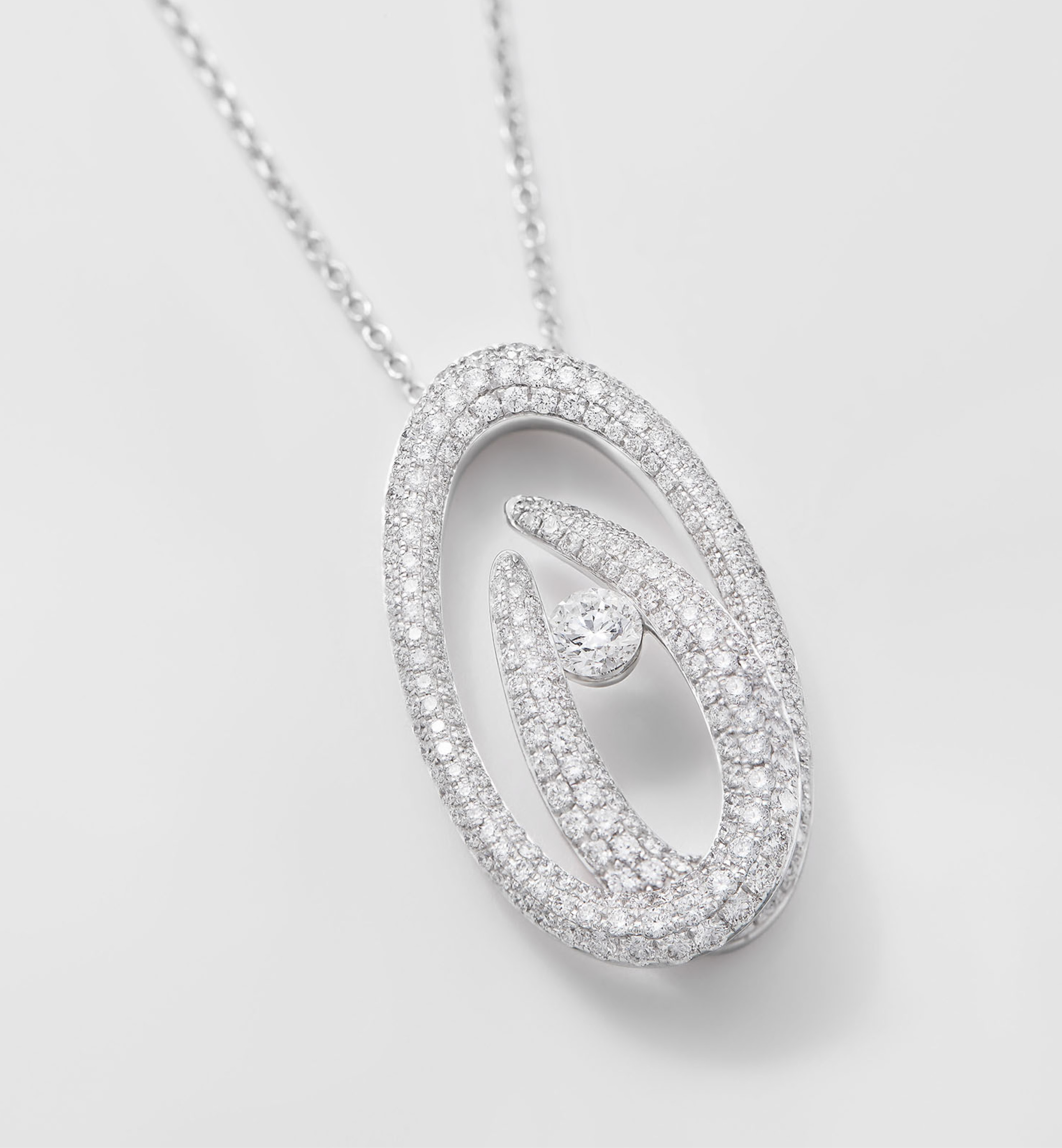 Like Me Chapter Two Collection Necklace - model GB39935. White gold with diamonds necklace